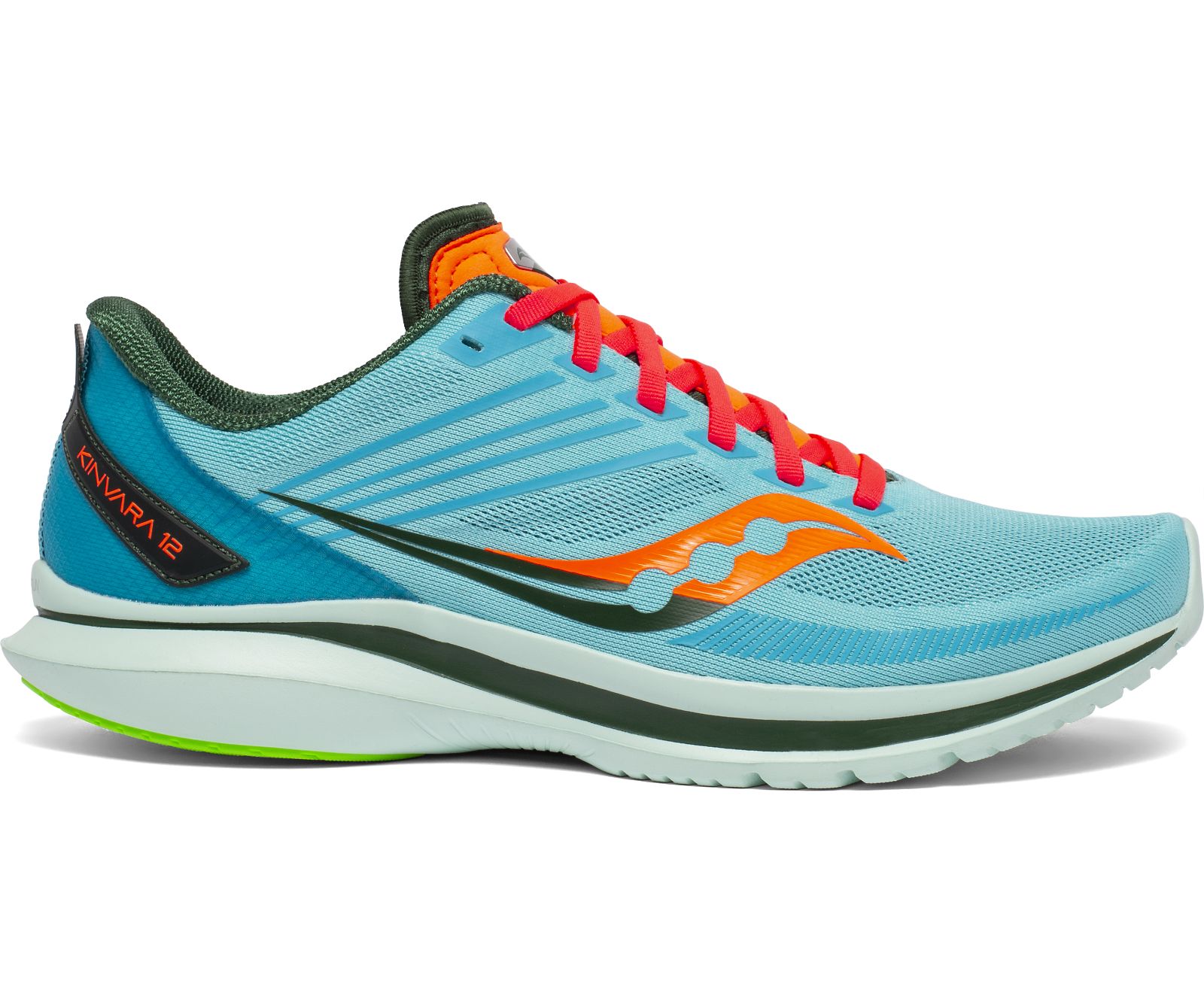 Tenis Para Correr Saucony Kinvara 12 Hombre Turquesa Azules Naranjas | México 527UZGT
